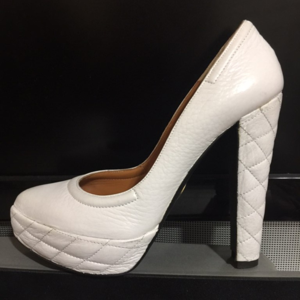 Bruno Bordese White Heels